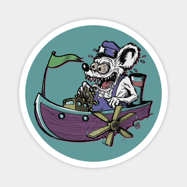 Screamboat Willie Magnet by Doc Multiverse Designs